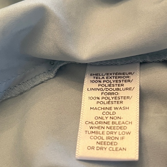 NWT Ann Taylor LOFT Lace Abstract Print Mini Dress Sze 8 Light Blue - Picture 12 of 12